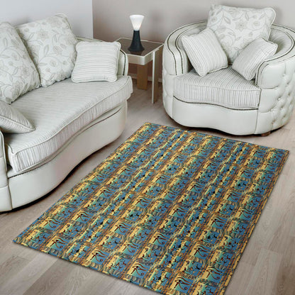 Egyptian Eye Of Horus Pattern Print Area Rug