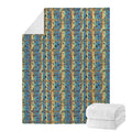 Egyptian Eye Of Horus Pattern Print Blanket