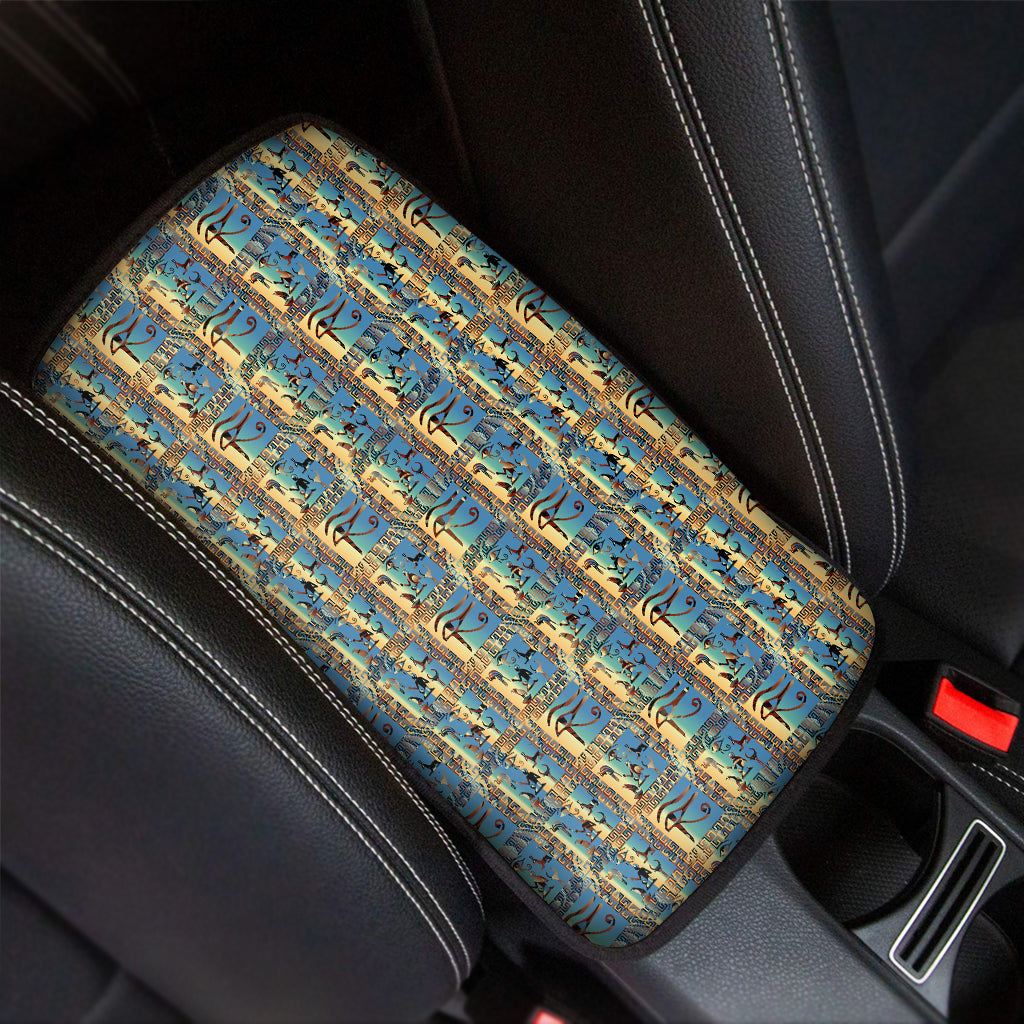 Egyptian Eye Of Horus Pattern Print Car Center Console Cover