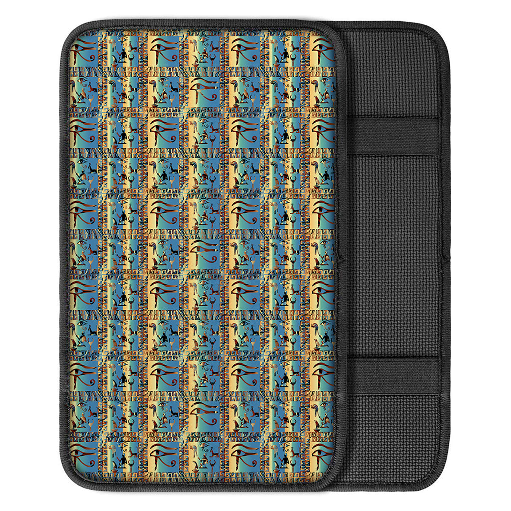 Egyptian Eye Of Horus Pattern Print Car Center Console Cover