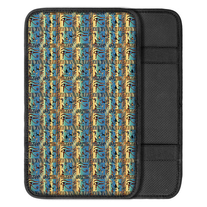 Egyptian Eye Of Horus Pattern Print Car Center Console Cover