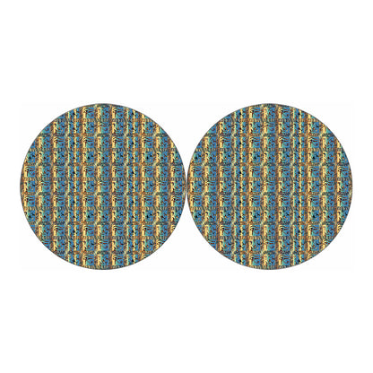 Egyptian Eye Of Horus Pattern Print Car Coasters