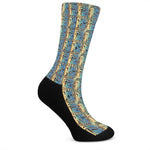 Egyptian Eye Of Horus Pattern Print Crew Socks