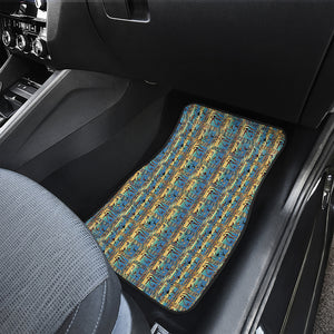 Egyptian Eye Of Horus Pattern Print Front and Back Car Floor Mats