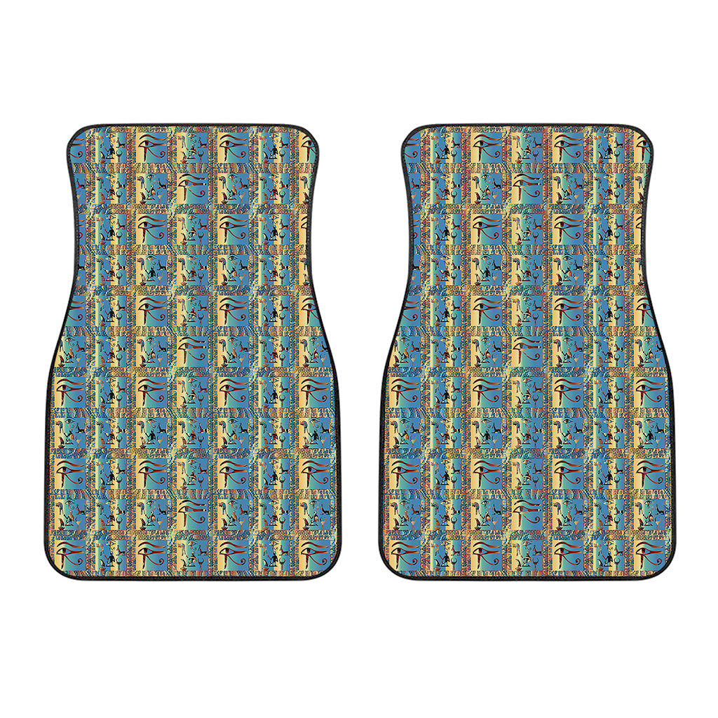 Egyptian Eye Of Horus Pattern Print Front Car Floor Mats