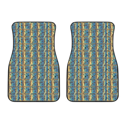 Egyptian Eye Of Horus Pattern Print Front Car Floor Mats