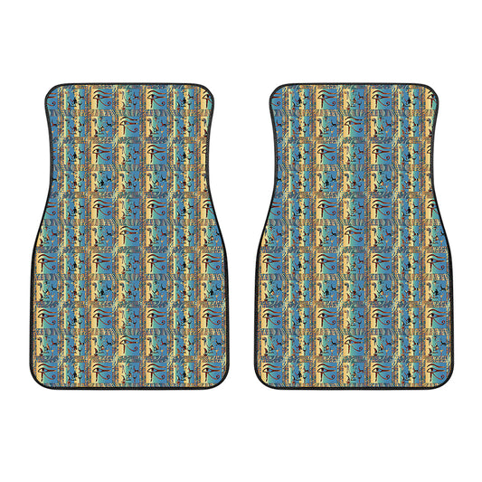 Egyptian Eye Of Horus Pattern Print Front Car Floor Mats