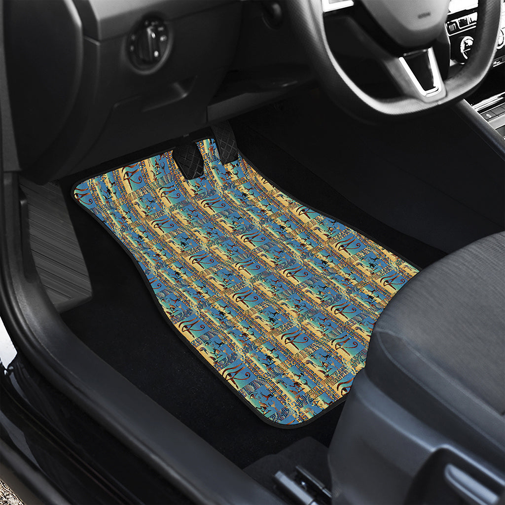 Egyptian Eye Of Horus Pattern Print Front Car Floor Mats