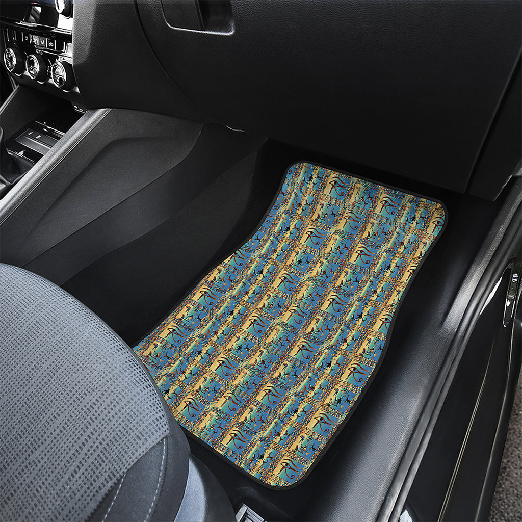 Egyptian Eye Of Horus Pattern Print Front Car Floor Mats