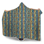 Egyptian Eye Of Horus Pattern Print Hooded Blanket