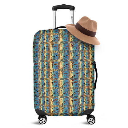 Egyptian Eye Of Horus Pattern Print Luggage Cover