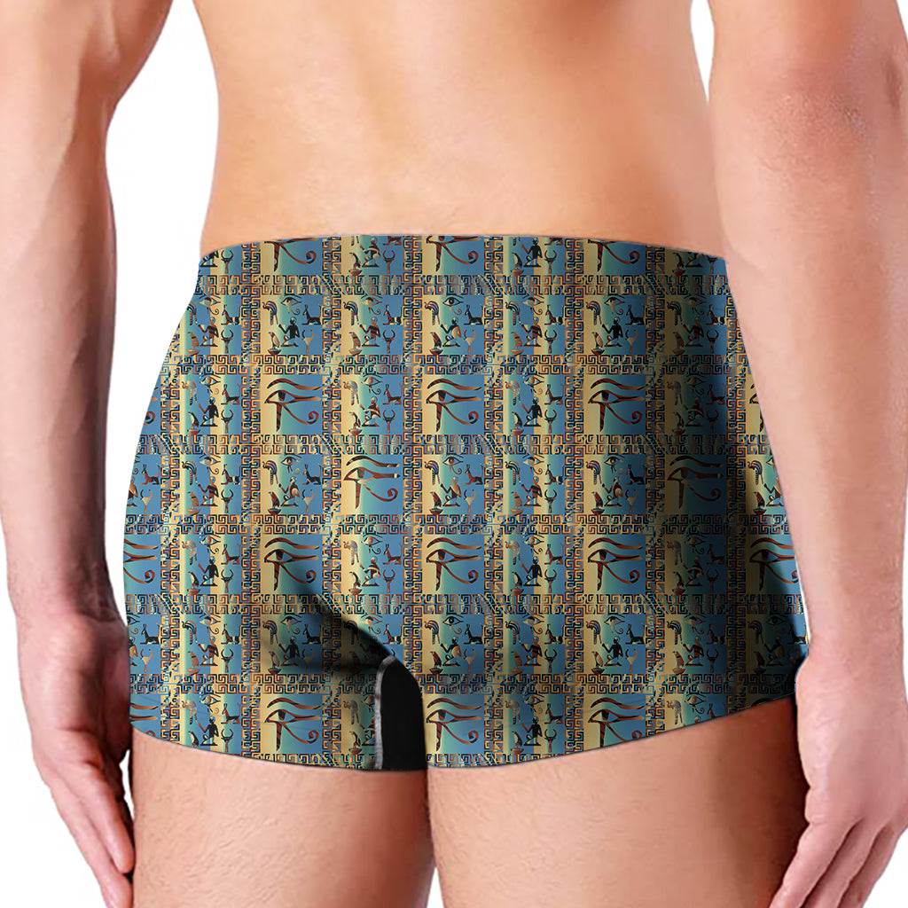 Egyptian Eye Of Horus Pattern Print Men's Boxer Briefs