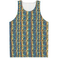 Egyptian Eye Of Horus Pattern Print Men's Tank Top