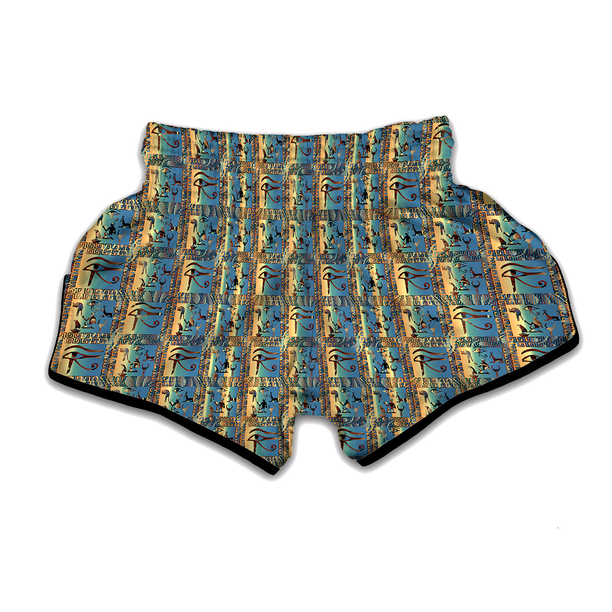 Egyptian Eye Of Horus Pattern Print Muay Thai Boxing Shorts