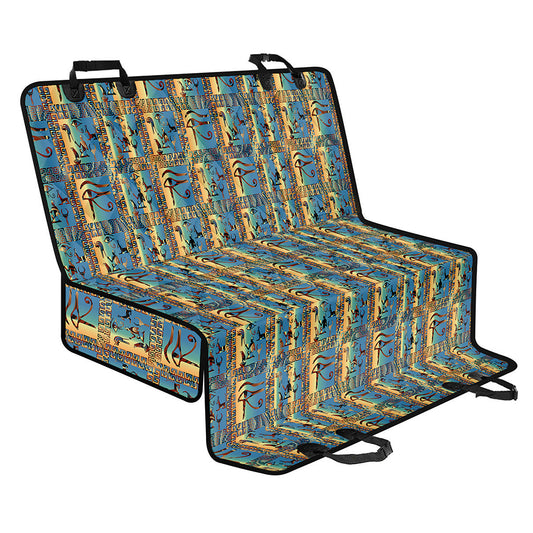 Egyptian Eye Of Horus Pattern Print Pet Car Back Seat Cover
