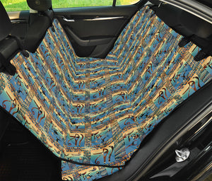 Egyptian Eye Of Horus Pattern Print Pet Car Back Seat Cover
