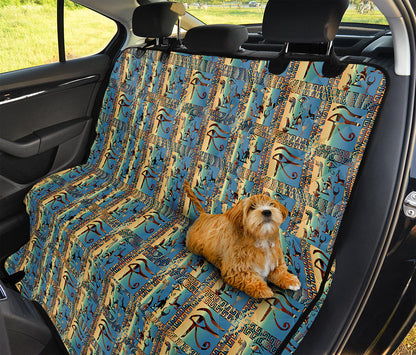 Egyptian Eye Of Horus Pattern Print Pet Car Back Seat Cover