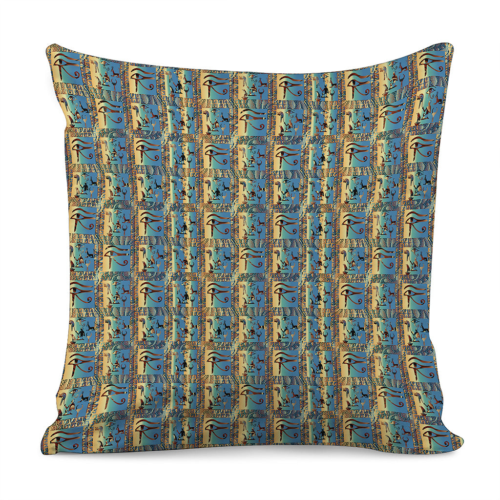 Egyptian Eye Of Horus Pattern Print Pillow Cover