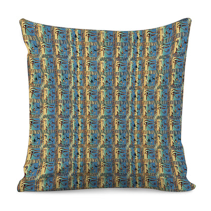 Egyptian Eye Of Horus Pattern Print Pillow Cover