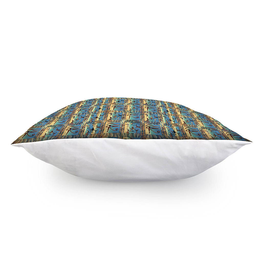 Egyptian Eye Of Horus Pattern Print Pillow Cover
