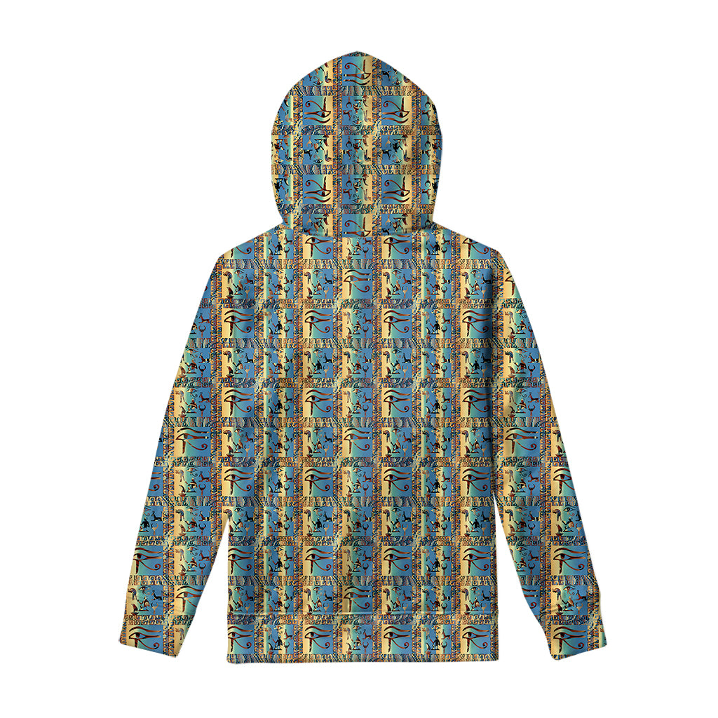 Egyptian Eye Of Horus Pattern Print Pullover Hoodie
