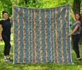 Egyptian Eye Of Horus Pattern Print Quilt