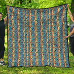 Egyptian Eye Of Horus Pattern Print Quilt