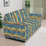Egyptian Eye Of Horus Pattern Print Sofa Cover