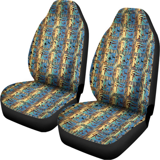 Egyptian Eye Of Horus Pattern Print Universal Fit Car Seat Covers