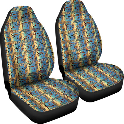 Egyptian Eye Of Horus Pattern Print Universal Fit Car Seat Covers