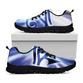 Egyptian Eye Of Horus Print Black Running Shoes