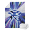 Egyptian Eye Of Horus Print Blanket