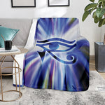 Egyptian Eye Of Horus Print Blanket