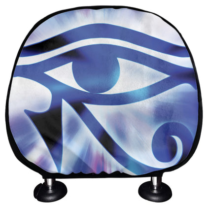 Egyptian Eye Of Horus Print Car Headrest Covers