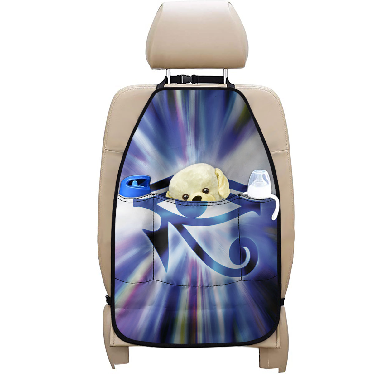 Egyptian Eye Of Horus Print Car Seat Organizers