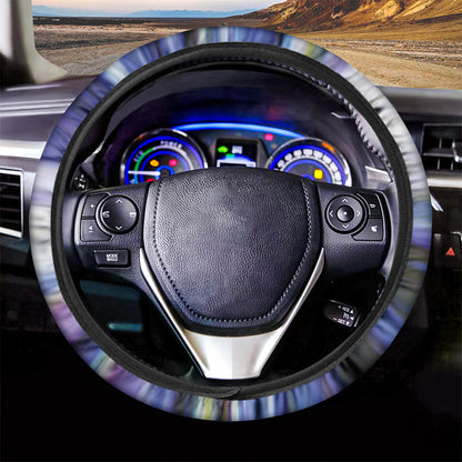 Egyptian Eye Of Horus Print Car Steering Wheel Cover