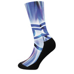 Egyptian Eye Of Horus Print Crew Socks