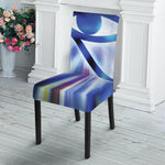 Egyptian Eye Of Horus Print Dining Chair Slipcover