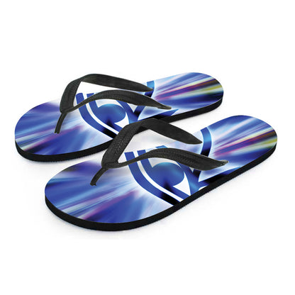 Egyptian Eye Of Horus Print Flip Flops