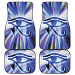 Egyptian Eye Of Horus Print Front and Back Car Floor Mats