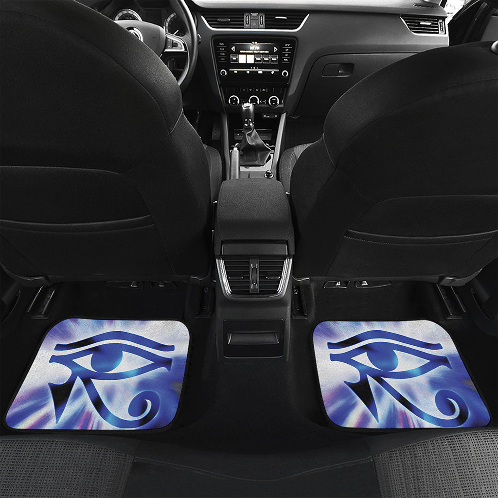 Egyptian Eye Of Horus Print Front and Back Car Floor Mats