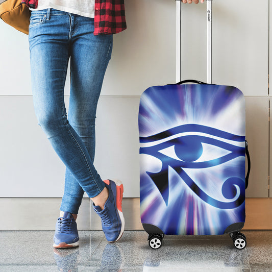 Egyptian Eye Of Horus Print Luggage Cover