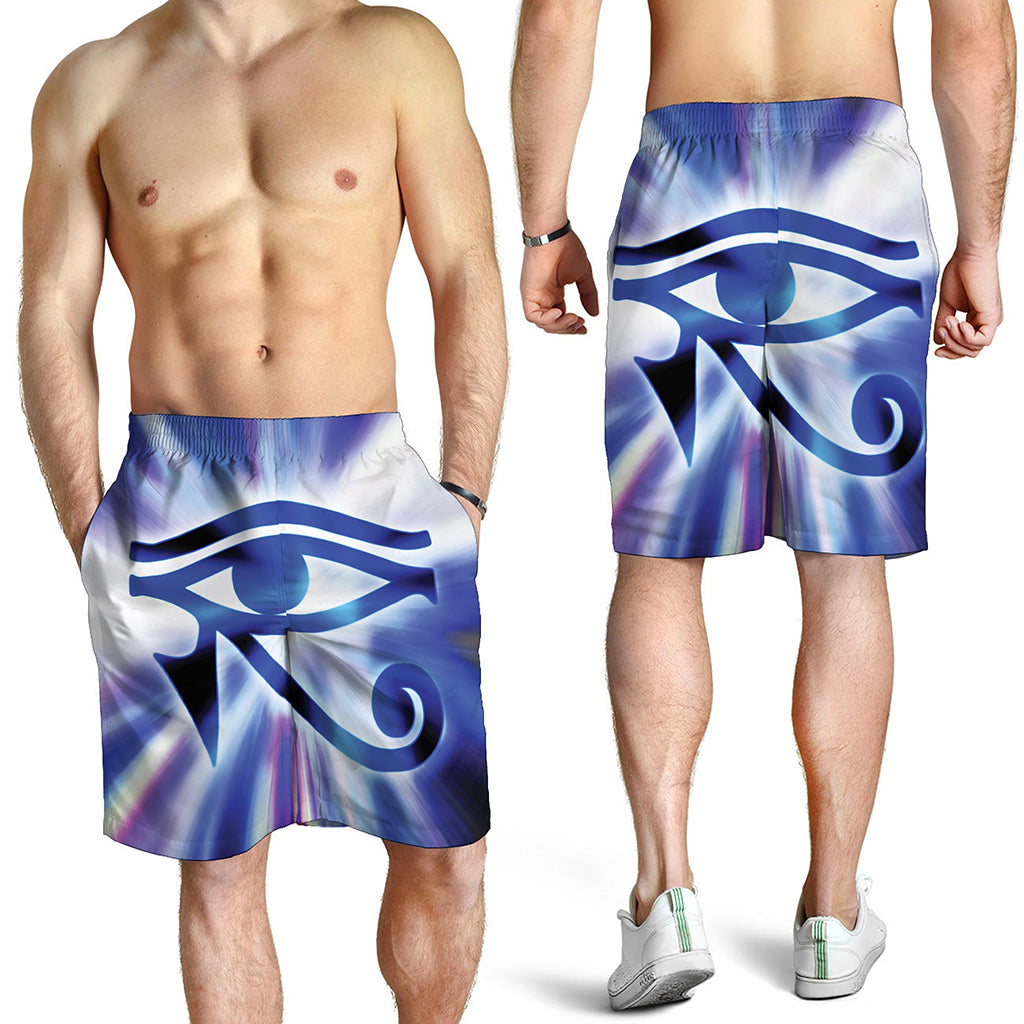 Egyptian Eye Of Horus Print Men's Shorts