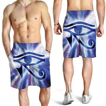 Egyptian Eye Of Horus Print Men's Shorts