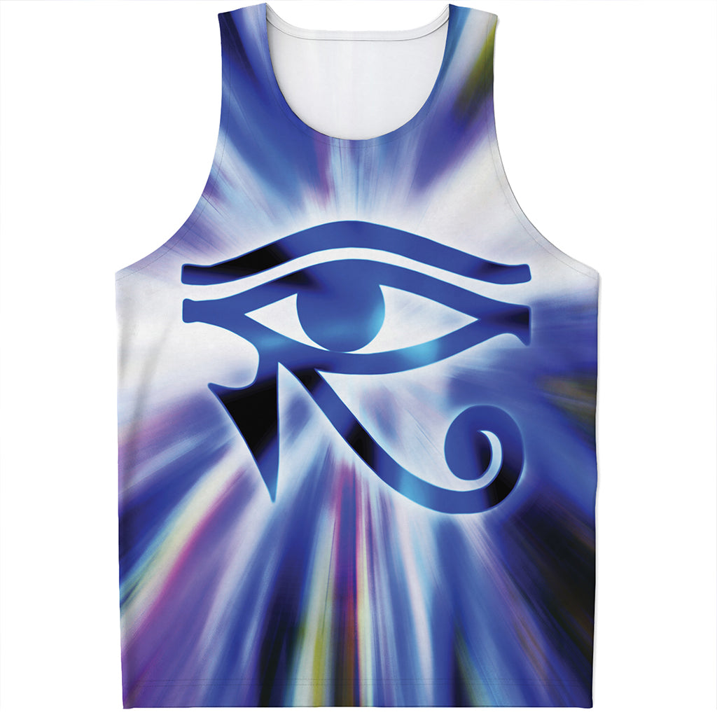 Egyptian Eye Of Horus Print Men's Tank Top