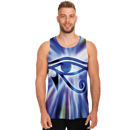 Egyptian Eye Of Horus Print Men's Tank Top