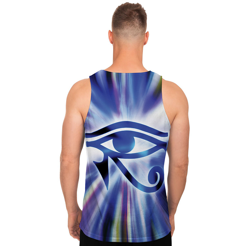 Egyptian Eye Of Horus Print Men's Tank Top