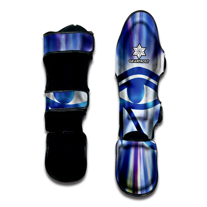 Egyptian Eye Of Horus Print Muay Thai Shin Guard