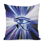 Egyptian Eye Of Horus Print Pillow Cover
