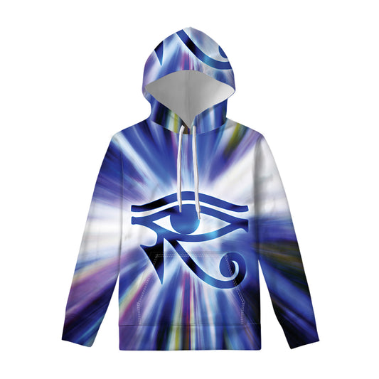 Egyptian Eye Of Horus Print Pullover Hoodie